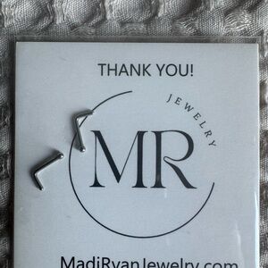 2 Silver ball nose Earrings